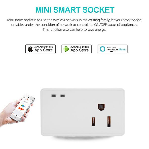 сша mini smart socket wifi plug работает с alexa assistant беспроводной пульт дистанционного управления разъем интеллектуальный разъем защит
сша mini smart socket wifi plug работает с alexa assistant беспроводной пульт дистанционного управления разъем интеллектуальный разъем защит