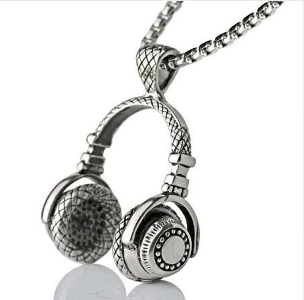 mdnen music dj headphone pendant necklaces stainless steel chain men women hip hop jewelry rock headset necklace music gift, Silver
mdnen music dj headphone pendant necklaces stainless steel chain men women hip hop jewelry rock headset necklace music gift, Silver