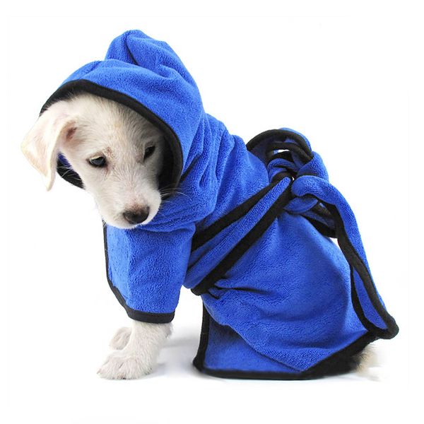 quick drying animal grooming blanket cloth dog cat bath robe microfiber towel j2y