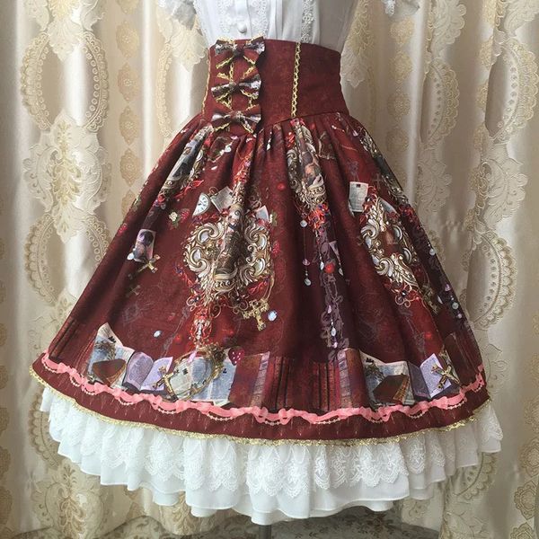 3 colors ladies court retro sweet high waist two layered sk lolita skirt bowknot summer autumn paradise garden chiffon skirt, Black;red
3 colors ladies court retro sweet high waist two layered sk lolita skirt bowknot summer autumn paradise garden chiffon skirt, Black;red
