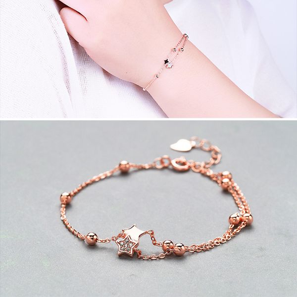 factory direct selling s925 silver girl fashion minimalist micro zircon pentagram bracelet, Golden;silver
factory direct selling s925 silver girl fashion minimalist micro zircon pentagram bracelet, Golden;silver