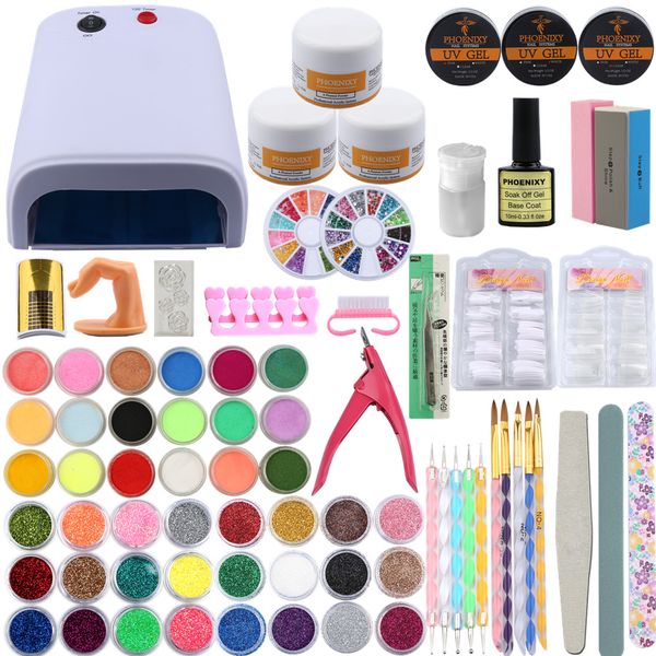 professional nail art tools kit uv gel finger extension nail burshes acrylic powder 42pcs powder glitter decoration tip kit
professional nail art tools kit uv gel finger extension nail burshes acrylic powder 42pcs powder glitter decoration tip kit