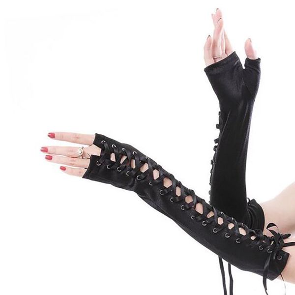gothic arm bracers bracers lace up bracelet fashion cosplay costume accessories, Blue;gray
gothic arm bracers bracers lace up bracelet fashion cosplay costume accessories, Blue;gray