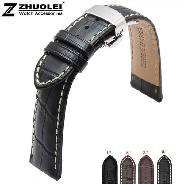 new 18mm 19mm 20mm 21mm 22mm black brown genuine leather watchband watch band strap bracelet with silver butterfly clasp buckle
new 18mm 19mm 20mm 21mm 22mm black brown genuine leather watchband watch band strap bracelet with silver butterfly clasp buckle