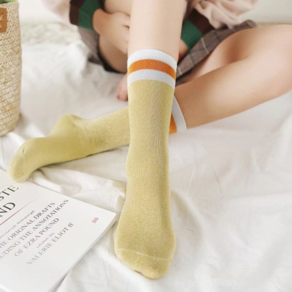 sping harajuku women glitter socks casual striped socks girls silver shiny middle length woman sox calcetines mujer, Black;white
sping harajuku women glitter socks casual striped socks girls silver shiny middle length woman sox calcetines mujer, Black;white