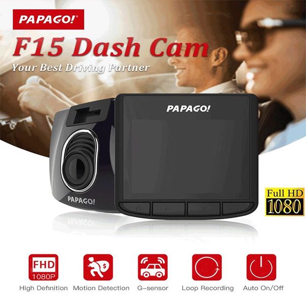 

papago f15 novatek 96223 2.0 lcd 1080p fhd dash cam car dvr camera usb 2.0 125 degree angle video recorder auto camcorder dvrs