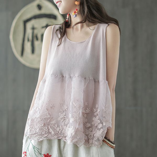summer vest women fashion loose spliced embroidery new cute cute sleeveless casual 2018 ladies blended vest, White
summer vest women fashion loose spliced embroidery new cute cute sleeveless casual 2018 ladies blended vest, White