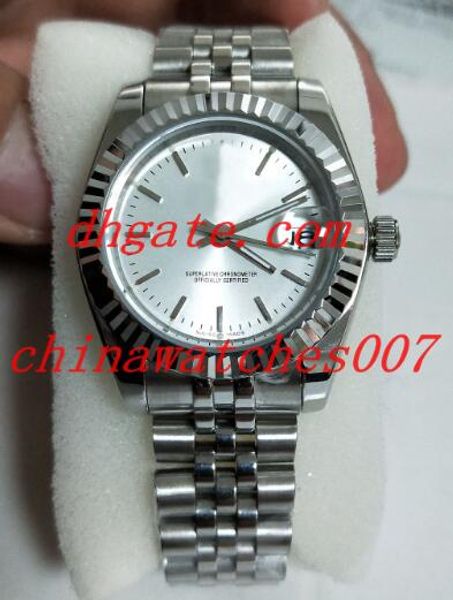 2018 new watch style luxury 31 mm stainless steel white dial asian 2813 automatic mechanical women's wristwatch, Slivery;brown
2018 new watch style luxury 31 mm stainless steel white dial asian 2813 automatic mechanical women's wristwatch, Slivery;brown