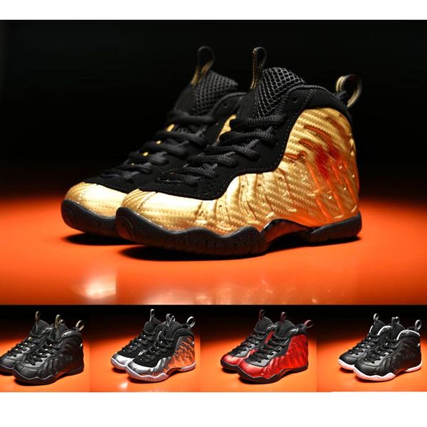 Metallic Gold Penny Hardaway kids Childrens Sneakers Silver Surfer Age Dr. Doom University Red Basketball Shoes for Girls Boys
Metallic Gold Penny Hardaway kids Childrens Sneakers Silver Surfer Age Dr. Doom University Red Basketball Shoes for Girls Boys