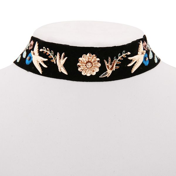 bohemian jewelry choker ethnic embroidery vintage exoticism fashion necklace collar for women vacation casual wearing ladies, Silver
bohemian jewelry choker ethnic embroidery vintage exoticism fashion necklace collar for women vacation casual wearing ladies, Silver
