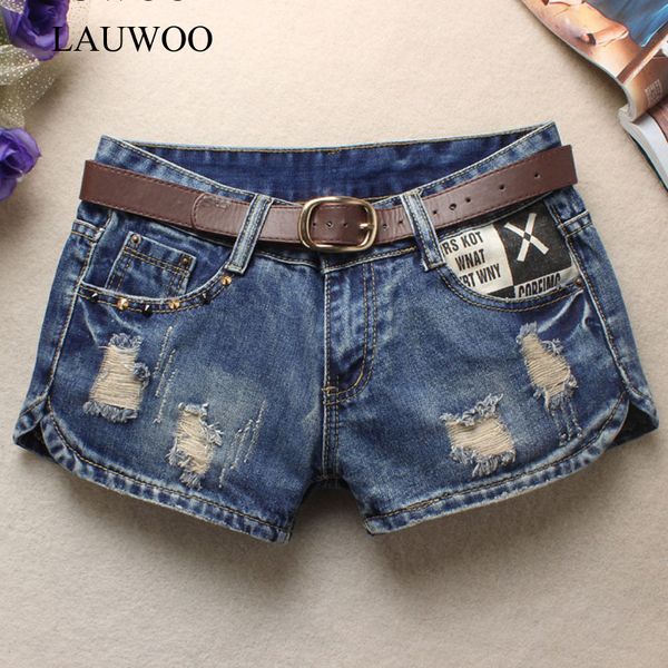 lauwoo summer denim shorts for women mini shorts women's rivet holes jeans low waist without belt, White;black
lauwoo summer denim shorts for women mini shorts women's rivet holes jeans low waist without belt, White;black