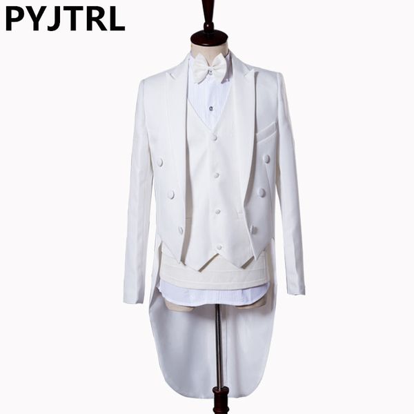 pyjtrl mens classic 5 pieces set white black swallowtail tuxedo male singer stage magic piano performance tailcoat wedding suits
pyjtrl mens classic 5 pieces set white black swallowtail tuxedo male singer stage magic piano performance tailcoat wedding suits