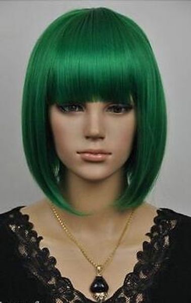 fancy new popular short green cosplay health hair wig wigs for women, Black;brown
fancy new popular short green cosplay health hair wig wigs for women, Black;brown