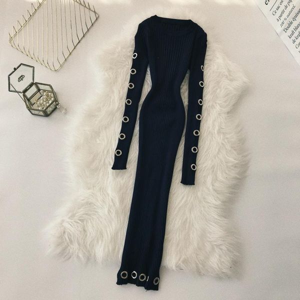 casual dresses goddess autumn and winter dress women 2021 metal decoration waist knit bag hip knee length female, Black;gray
casual dresses goddess autumn and winter dress women 2021 metal decoration waist knit bag hip knee length female, Black;gray