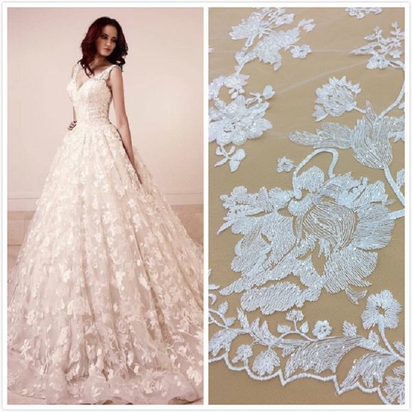 2018 latest white african flower french lace fabric african tulle lace fabric for wedding dress by 5 yards, White;gold
2018 latest white african flower french lace fabric african tulle lace fabric for wedding dress by 5 yards, White;gold