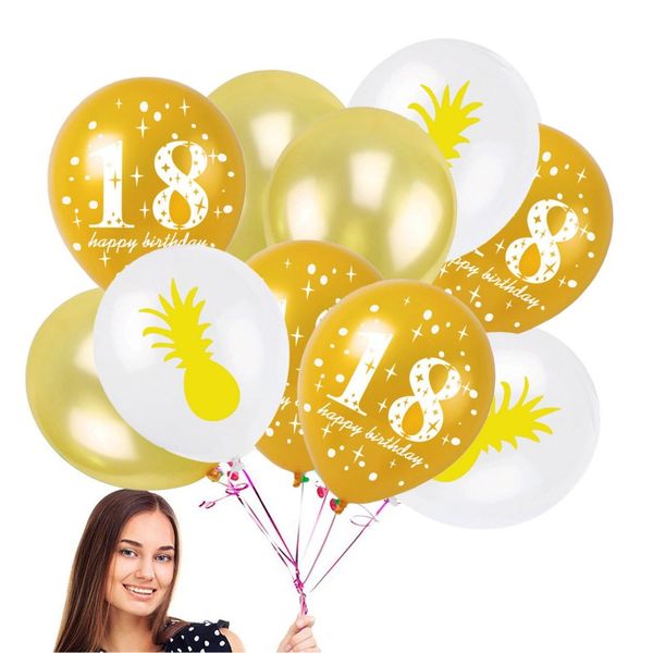 10pcs/lot mixed 12 inch printed flamingos pineapple latex balloons 18 years old birthday theme decoration pearl air balloons
10pcs/lot mixed 12 inch printed flamingos pineapple latex balloons 18 years old birthday theme decoration pearl air balloons