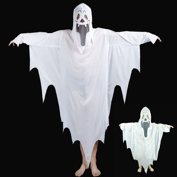 

new adults men kids boy ghost devil vampire ghost cosplay costume halloween carnival performance costumes party fancy dress, Black;red