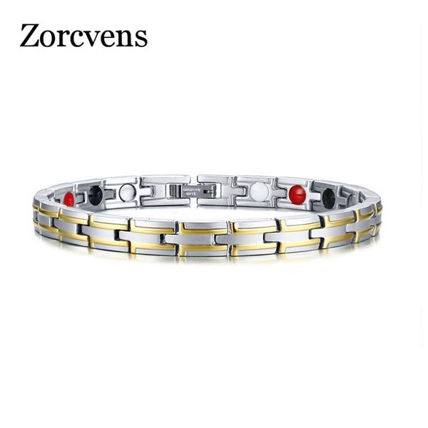 zorcvens 316l stainless steel therapy healing magnetic bracelets for women men bio energy germanium stones health care jewelry, Black
zorcvens 316l stainless steel therapy healing magnetic bracelets for women men bio energy germanium stones health care jewelry, Black