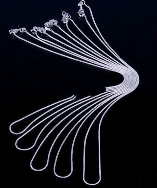 1pcs 925 sterling silver necklace snake chain (no pendant ) solid women lady girl jewelry chain with lobster clasp gift sh4 size choose
1pcs 925 sterling silver necklace snake chain (no pendant ) solid women lady girl jewelry chain with lobster clasp gift sh4 size choose