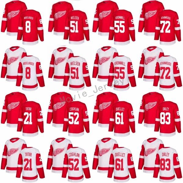 2017 2018 New 83 Trevor Daley Jersey Detroit Red Wings 55 Niklas Kronwall 52 Jonathan Ericsson 72 Andreas Athanasiou 61 Xavier Ouellet Red
2017 2018 New 83 Trevor Daley Jersey Detroit Red Wings 55 Niklas Kronwall 52 Jonathan Ericsson 72 Andreas Athanasiou 61 Xavier Ouellet Red