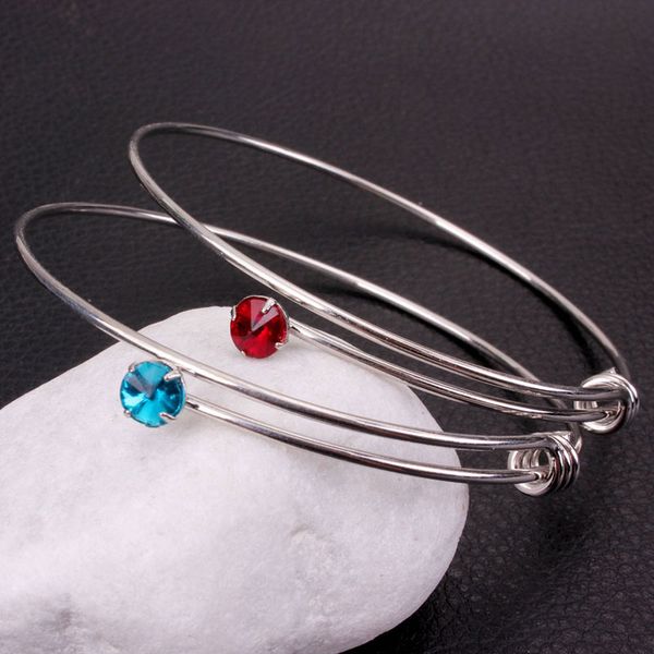 new birthstone bracelet jewelry 12 colors crystal stone silver color expandable wire love bracelets & bangles birthday gift, Golden;silver
new birthstone bracelet jewelry 12 colors crystal stone silver color expandable wire love bracelets & bangles birthday gift, Golden;silver