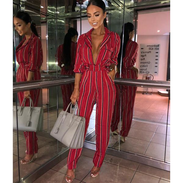 fashion striped print jumpsuits women 2018 autumn deep v neck rompers overalls elegant women high waist jumpsuit plus size, Black;white
fashion striped print jumpsuits women 2018 autumn deep v neck rompers overalls elegant women high waist jumpsuit plus size, Black;white