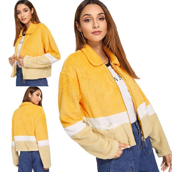 fashion womens ladies zip up jacket fleece faux fur jacket coat autumn winter warm thick teddy coat female casual overcoat, Black;brown
fashion womens ladies zip up jacket fleece faux fur jacket coat autumn winter warm thick teddy coat female casual overcoat, Black;brown