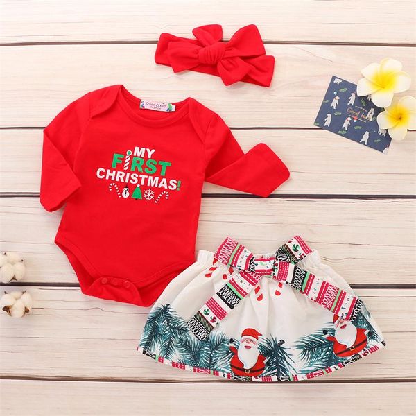 baby girls my first christmas clothing sets kids long sleeve letter romper bodysuit jumpsuit+printed skirt+headband girls santa claus outfit, White
baby girls my first christmas clothing sets kids long sleeve letter romper bodysuit jumpsuit+printed skirt+headband girls santa claus outfit, White