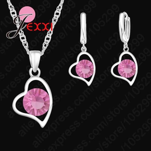 jexxi lose money simple heart shaped 925 sterling silver crystals jewelry sets for women bridal romantic necklace+earrings
jexxi lose money simple heart shaped 925 sterling silver crystals jewelry sets for women bridal romantic necklace+earrings