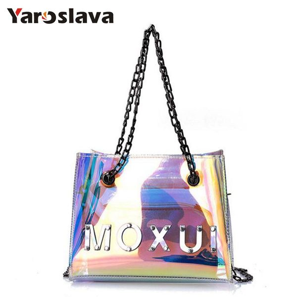 new women transparent bag clear pvc small tote messenger bags laser holographic shoulder bag female lady chain 2018 ll875
new women transparent bag clear pvc small tote messenger bags laser holographic shoulder bag female lady chain 2018 ll875