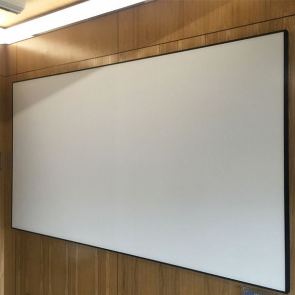 16:9 hdtv high contrast slim frame thin bezel fixed frame screen home theater projector screen with matte grey
16:9 hdtv high contrast slim frame thin bezel fixed frame screen home theater projector screen with matte grey