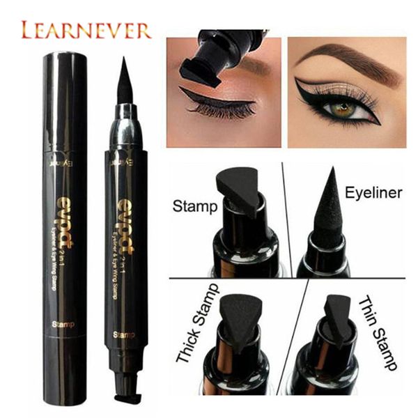 learnever double head liquid seal eyeliner pencil black wing shape eye liner make up pencil waterproof eye cosmetic makeup tool
learnever double head liquid seal eyeliner pencil black wing shape eye liner make up pencil waterproof eye cosmetic makeup tool