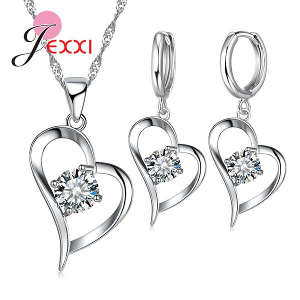 jexxi 2018 925 sterling silver pendant earrings set with chain wedding heart shaped jewelry crystal clear jewelry
jexxi 2018 925 sterling silver pendant earrings set with chain wedding heart shaped jewelry crystal clear jewelry