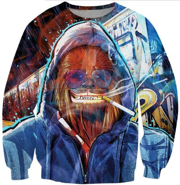 новая мода женщины / мужчины chillin жевать harauku стиль смешные 3d печатных crewneck кофты толстовки k75, Black
новая мода женщины / мужчины chillin жевать harauku стиль смешные 3d печатных crewneck кофты толстовки k75, Black