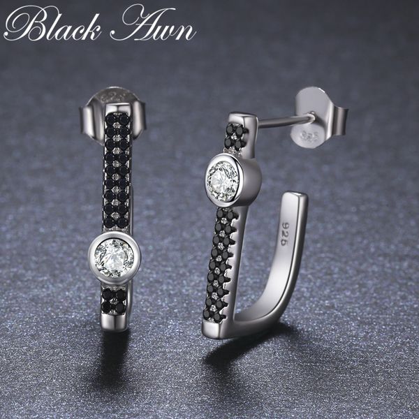 birthday present 925 sterling silver jewelry engagement crown shape stud earrings for women black spinel female earring i018, Golden;silver
birthday present 925 sterling silver jewelry engagement crown shape stud earrings for women black spinel female earring i018, Golden;silver