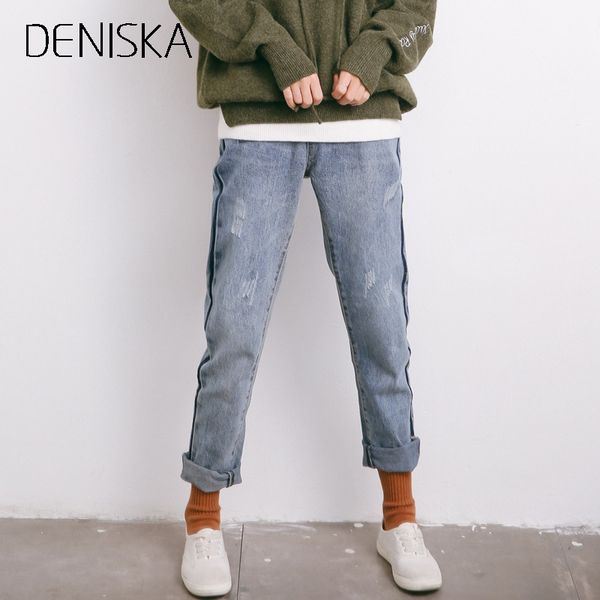 deniska spliced boyfriend loose jeans women mid waist low elastical jeans 2018 autumn winter dark blue causal plus
deniska spliced boyfriend loose jeans women mid waist low elastical jeans 2018 autumn winter dark blue causal plus