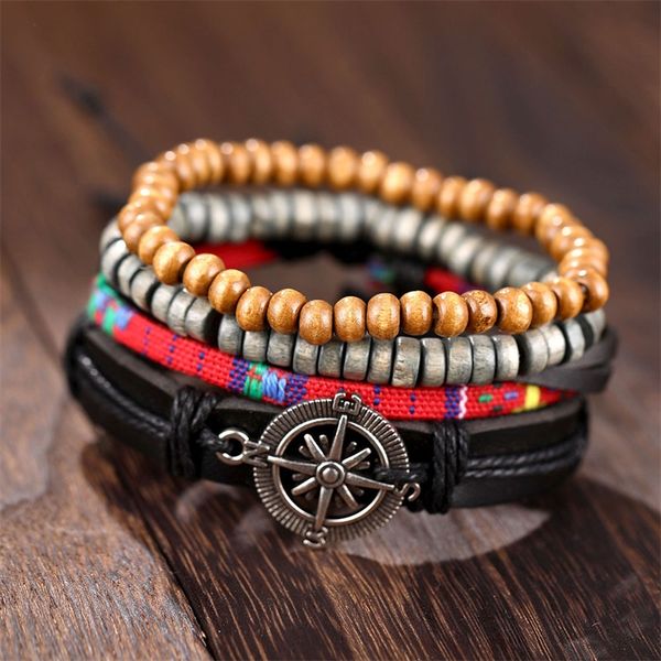 ifmia vintage multilayer bracelet set men's fashion leather bracelet wooden beads braided rope and gift, Golden;silver
ifmia vintage multilayer bracelet set men's fashion leather bracelet wooden beads braided rope and gift, Golden;silver