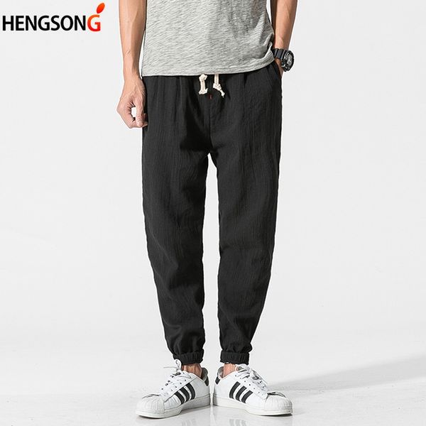casual men jogger pants harem pants chinese traditional harajuku summer clothes linen loose casual, Black
casual men jogger pants harem pants chinese traditional harajuku summer clothes linen loose casual, Black