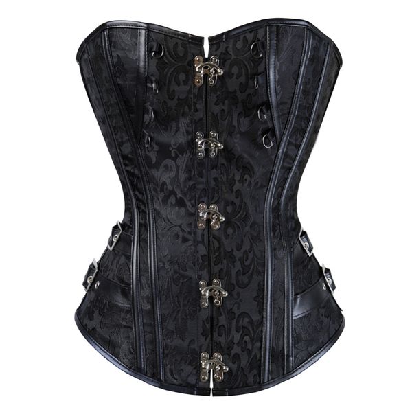 s-6xl women gothic steel boned corset steampunk waist slimming lace up corsets and bustiers overbust corselet body shaper top, Black;white
s-6xl women gothic steel boned corset steampunk waist slimming lace up corsets and bustiers overbust corselet body shaper top, Black;white