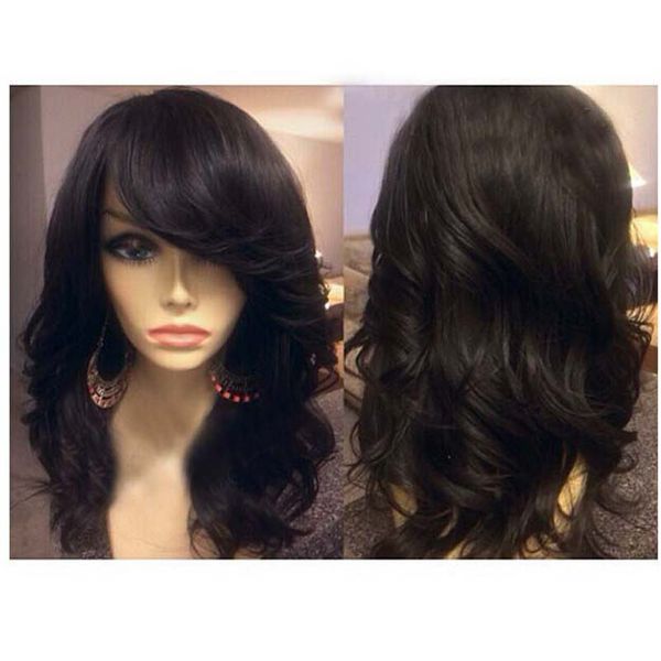 virgin peruvian hair lace front human hair wigs wth bangs grade wavy glueless full lace wigs with side part bangs stock, Black;brown
virgin peruvian hair lace front human hair wigs wth bangs grade wavy glueless full lace wigs with side part bangs stock, Black;brown
