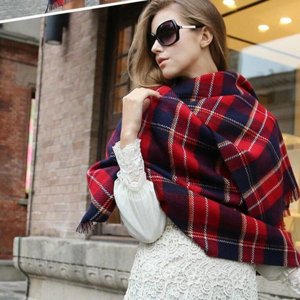 fashion ladies scarf plaid scarves autumn and winter oversized thick shawl double-sided use autumn winter scarf, Blue;gray
fashion ladies scarf plaid scarves autumn and winter oversized thick shawl double-sided use autumn winter scarf, Blue;gray