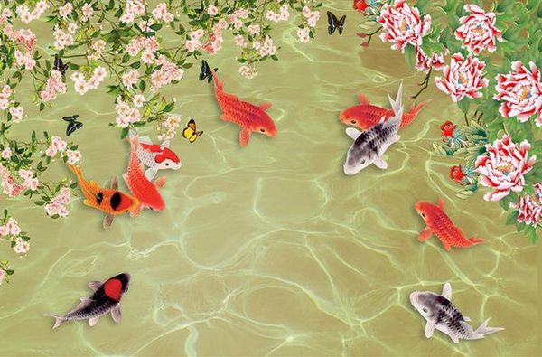 wall panel wallpaper chinese style nine fish picture flower open rich peony mural background wall tv background 3d mural wall paper
wall panel wallpaper chinese style nine fish picture flower open rich peony mural background wall tv background 3d mural wall paper
