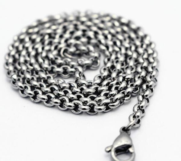 wholesale 5pcs lot 3mm 20inch stainless steel rolo round chain link necklace thanksgiving day jewelry women, Silver
wholesale 5pcs lot 3mm 20inch stainless steel rolo round chain link necklace thanksgiving day jewelry women, Silver