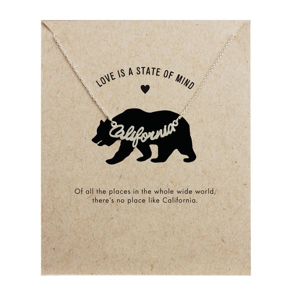 2019 california script necklaces, silver plated letters pendant necklace clavicle chain necklace women jewelry e017
2019 california script necklaces, silver plated letters pendant necklace clavicle chain necklace women jewelry e017