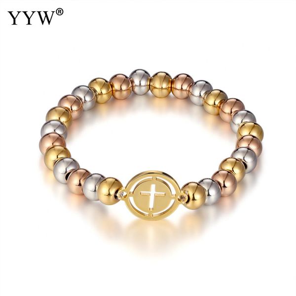 2018 punk cross stainless steel bracelets for women men round beads charms bracelets femme homme pulseras fashion jewelry gifts, Black
2018 punk cross stainless steel bracelets for women men round beads charms bracelets femme homme pulseras fashion jewelry gifts, Black