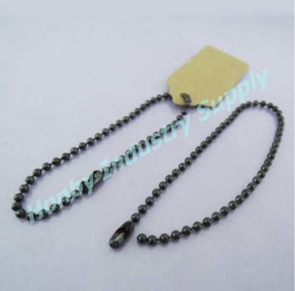 1000 pcs with clasp 15cm long black metal ball hang tag chain good for garment tags, diy jewelry making, Silver
1000 pcs with clasp 15cm long black metal ball hang tag chain good for garment tags, diy jewelry making, Silver