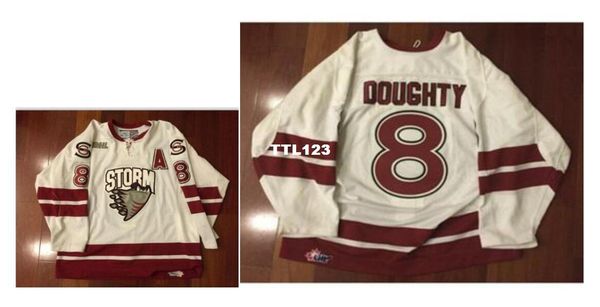 real men real full embroidery #8 ohl guelph storm drew doughty hockey jersey or custom any name or number hockey jersey, Black;red
real men real full embroidery #8 ohl guelph storm drew doughty hockey jersey or custom any name or number hockey jersey, Black;red