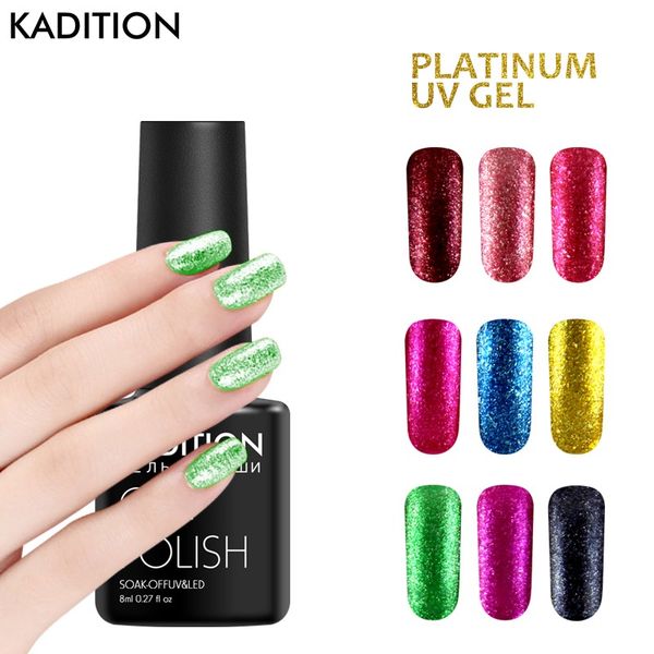 kadition platinum nail gel polish super shining glitter nail gel lacquer 8ml starry foil color sequins uv led varnish, Red;pink
kadition platinum nail gel polish super shining glitter nail gel lacquer 8ml starry foil color sequins uv led varnish, Red;pink
