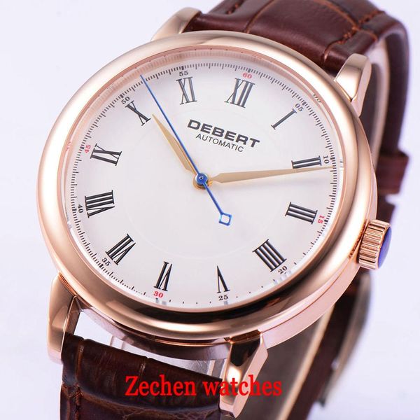 debert 40mm sapphire glass 316l stainless steel gold case sapphire glass seagull 1731 automatic mechanical mens wristwatch, Slivery;brown
debert 40mm sapphire glass 316l stainless steel gold case sapphire glass seagull 1731 automatic mechanical mens wristwatch, Slivery;brown
