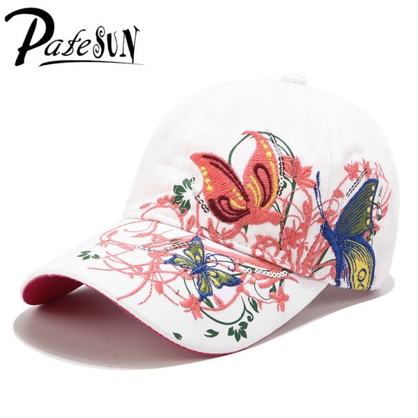 patesun new women's baseball caps floral butterfly embroidery fashion hat for ladies girls casual driving snapback caps, Blue;gray
patesun new women's baseball caps floral butterfly embroidery fashion hat for ladies girls casual driving snapback caps, Blue;gray
